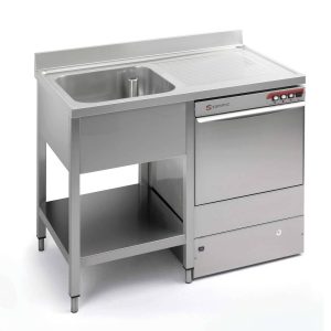 Dishwasher table with sink